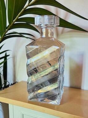 Vintage I.W. Harper Kentucky Bourbon Glass Decanter Bottle | Retro Barware
